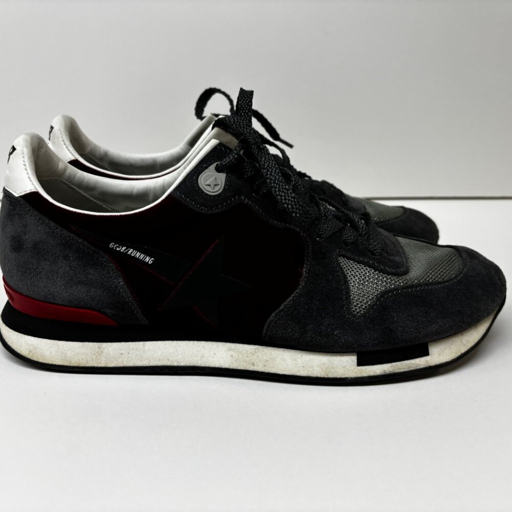 Golden Goose women's Gray, Red & White Low-Top Speakers - Picture 2 of 11